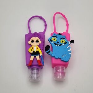 K-POP DEMON HUNTERS Hand Sanitizer Bag Charms NEW 2-Pack Rumi & Derpy